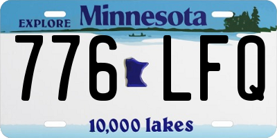 MN license plate 776LFQ