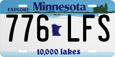 MN license plate 776LFS