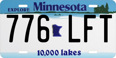 MN license plate 776LFT