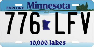 MN license plate 776LFV