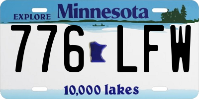MN license plate 776LFW