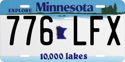 MN license plate 776LFX