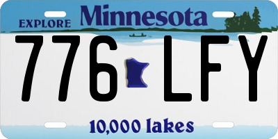 MN license plate 776LFY