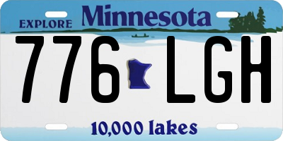 MN license plate 776LGH