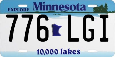 MN license plate 776LGI