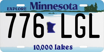 MN license plate 776LGL