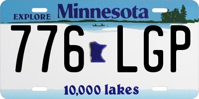 MN license plate 776LGP