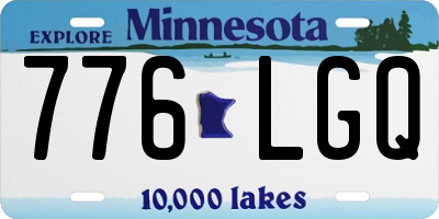 MN license plate 776LGQ