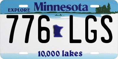 MN license plate 776LGS