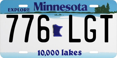 MN license plate 776LGT