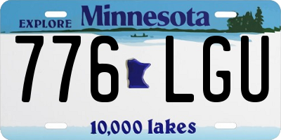 MN license plate 776LGU
