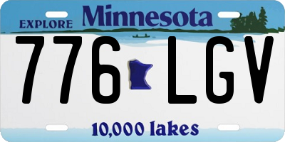MN license plate 776LGV