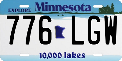 MN license plate 776LGW