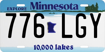 MN license plate 776LGY