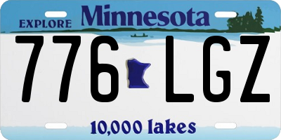 MN license plate 776LGZ