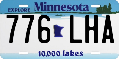 MN license plate 776LHA