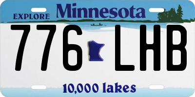 MN license plate 776LHB