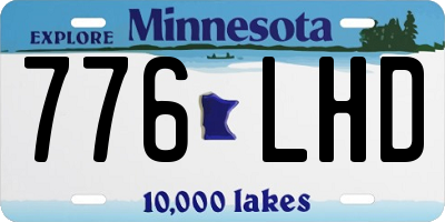 MN license plate 776LHD