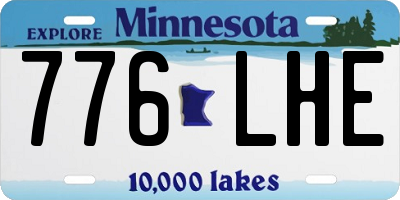 MN license plate 776LHE