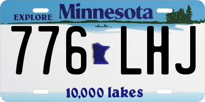 MN license plate 776LHJ