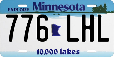 MN license plate 776LHL