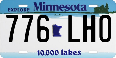 MN license plate 776LHO