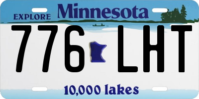 MN license plate 776LHT