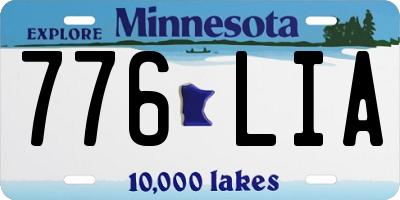 MN license plate 776LIA
