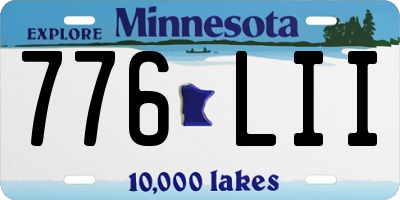 MN license plate 776LII