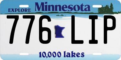 MN license plate 776LIP