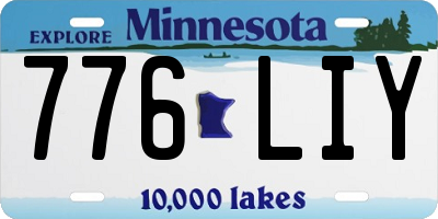 MN license plate 776LIY