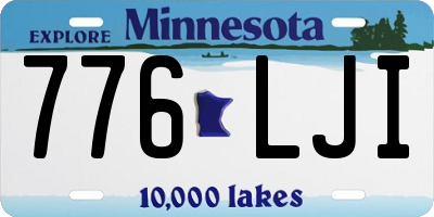 MN license plate 776LJI