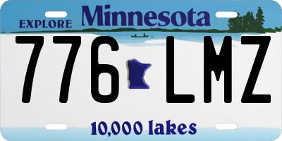 MN license plate 776LMZ