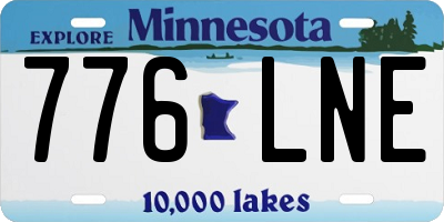 MN license plate 776LNE
