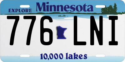 MN license plate 776LNI
