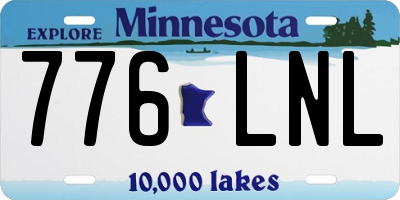 MN license plate 776LNL