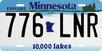 MN license plate 776LNR