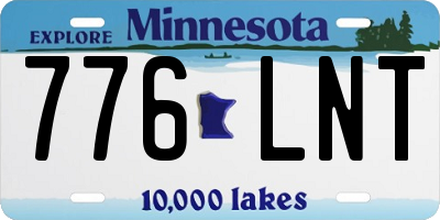 MN license plate 776LNT