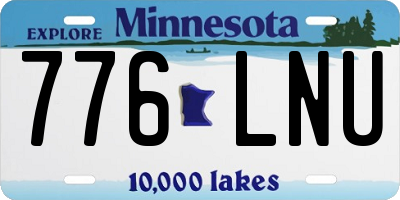 MN license plate 776LNU
