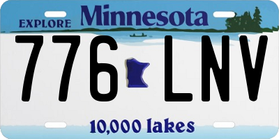 MN license plate 776LNV