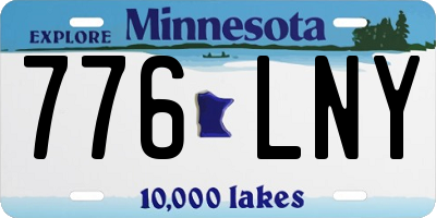 MN license plate 776LNY