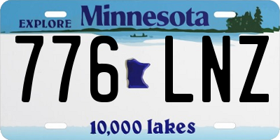 MN license plate 776LNZ