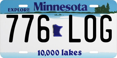MN license plate 776LOG