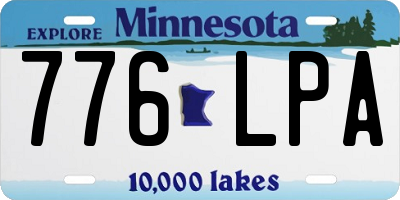MN license plate 776LPA