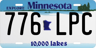 MN license plate 776LPC