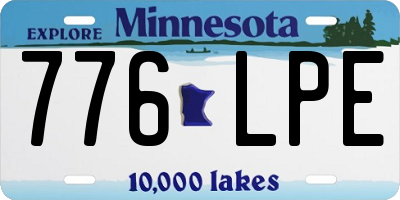 MN license plate 776LPE