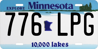 MN license plate 776LPG