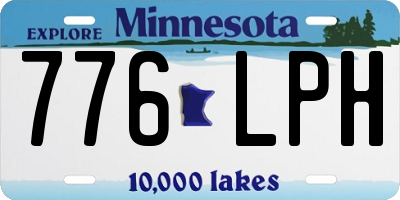 MN license plate 776LPH