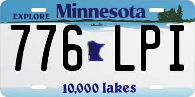 MN license plate 776LPI