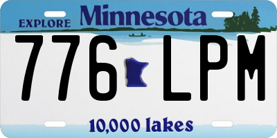 MN license plate 776LPM